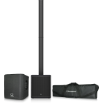 iP2000 BUNDLE 1000W Powered Column Loudspeaker with a 12" Subwoofer, Water-Resistant Transport Bag and Protective cover