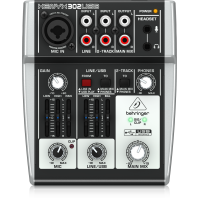 302USB Premium 5-Input Mixer with XENYX Mic Preamp and USB/Audio Interface