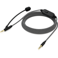 BC12 Premium Headphone Cable with Boom Microphone and In-Line Control