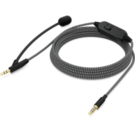 BC12 Premium Headphone Cable with Boom Microphone and In-Line Control