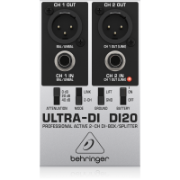 DI20 Professional Active 2-Channel DI Box/Splitter