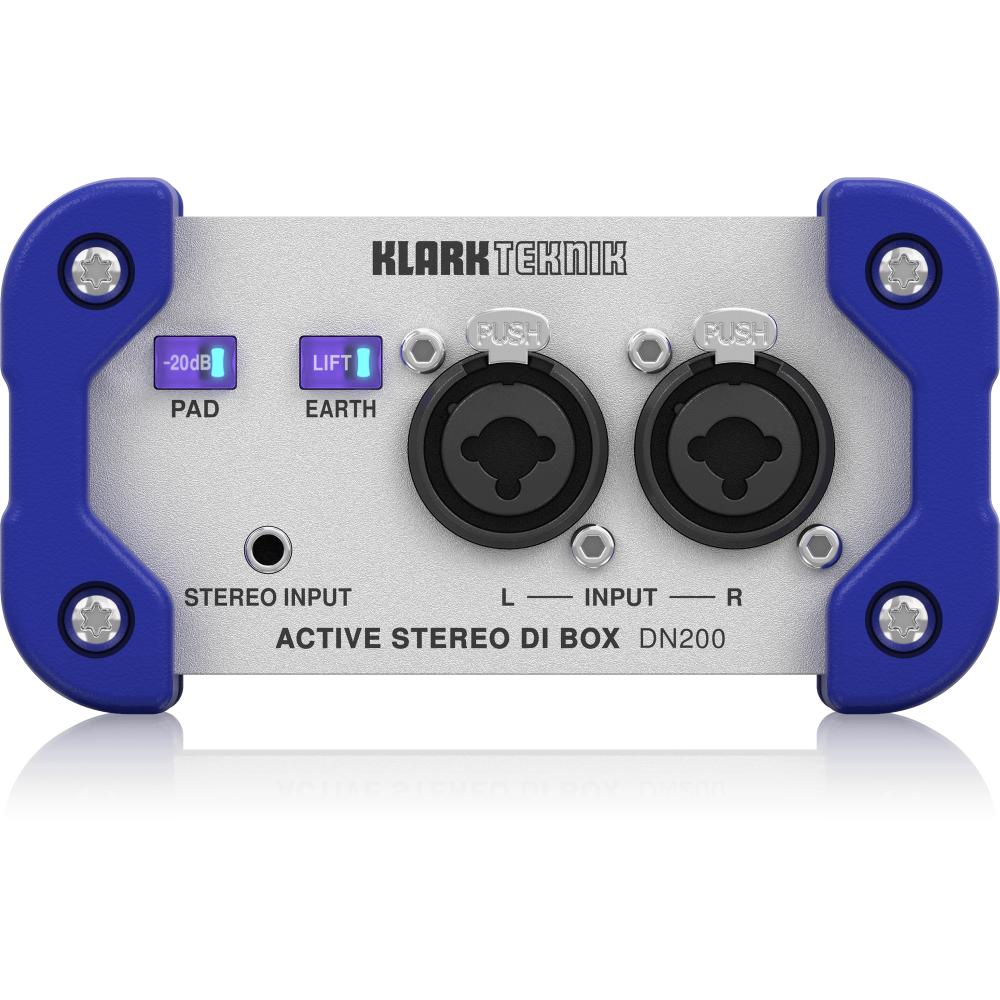 DN200 2-Channel Active DI Box with Extended Dynamic Range and Sum/Split Options