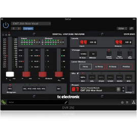 DVR250-DT Digital Vintage Reverb with Inspiring Hardware Interface