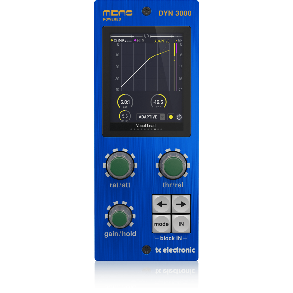 DYN 3000-DT Midas-Powered High-End Dynamics Channel Plug-In with Dedicated Hardware Interface