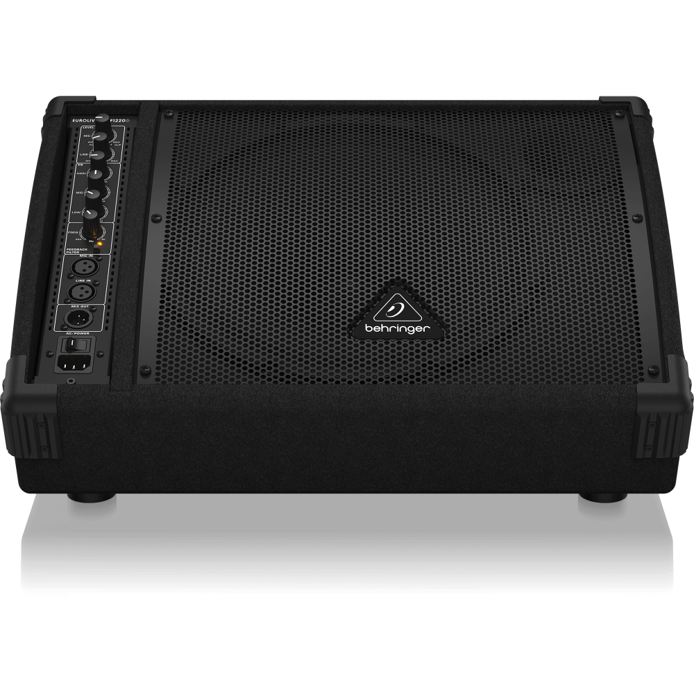 F1220D Bi-Amplified 250W Monitor Speaker System with 12" Woofer, 3" Tweeter and Feedback Filter