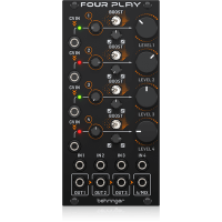 FOUR PLAY Quad Voltage Controlled Amplifiers and Mixer Module for Eurorack