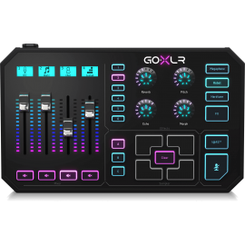 GoXLR Revolutionary Online Broadcaster Platform with 4-Channel Mixer, Motorized Faders, Sound Board and Vocal Effects