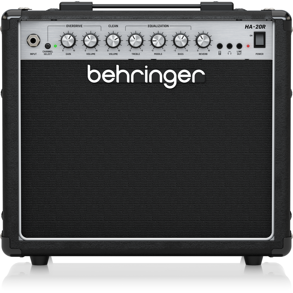 HA-20R 20W Guitar Amplifier with 2 Independent Channels, VTC Tube Modeling, Reverb and Original Bugera 8" Speaker