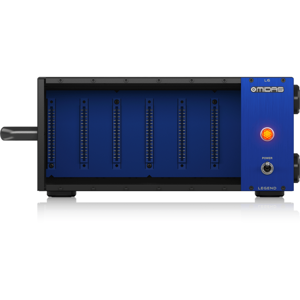 L6 500 Series Portable Chassis for 6 Modules with Advanced Audio Routing and Rackmount Kit