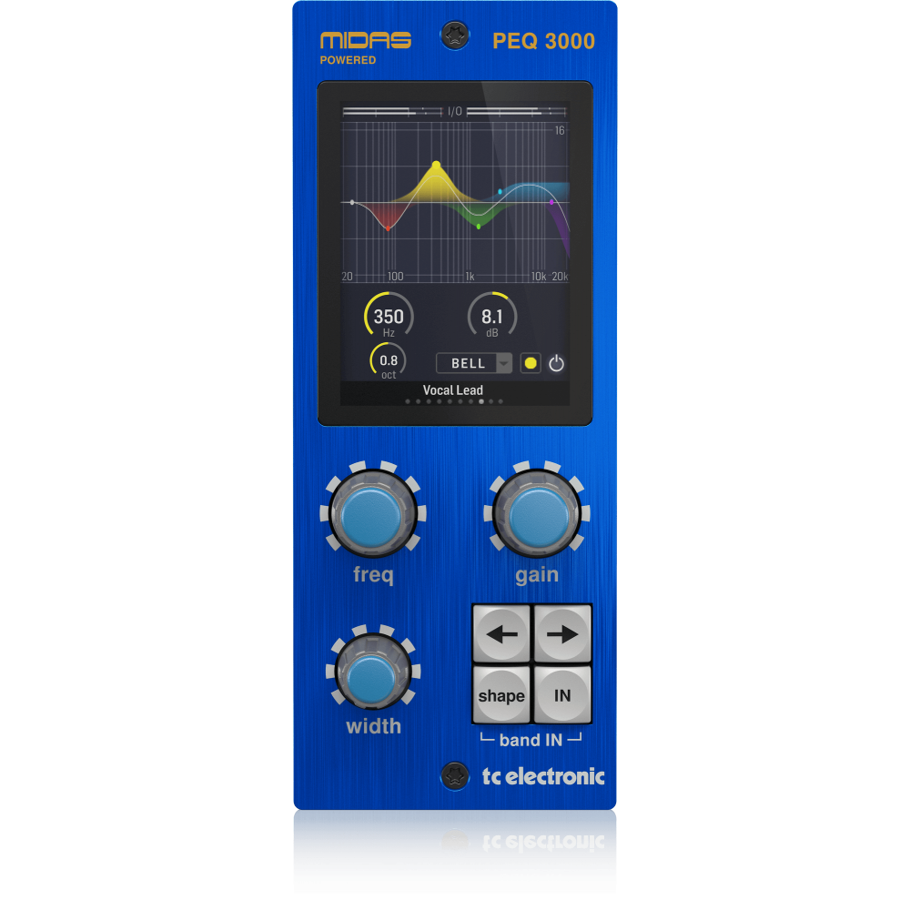 PEQ 3000-DT Midas-Powered Parametric-Channel EQ Plug-In with Inspiring Hardware Interface