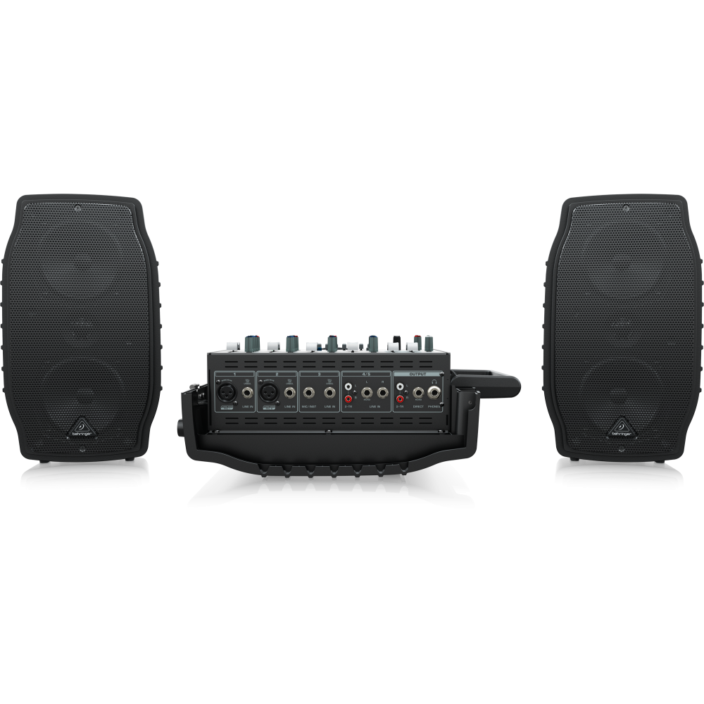 PPA200 Ultra-Compact 200W 5-Channel Powered Mixer with Wireless Microphone Option, Klark Teknik Multi-FX Processor and FBQ Feedback Detection