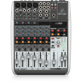 Q1204USB Premium 12-Input 2/2-Bus Mixer with XENYX Mic Preamps and Compressors, Wireless Option and USB/Audio Interface