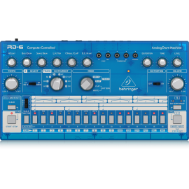 RD-6-BB Analog Drum Machine with 8 Drum Sounds, 64 Step Sequencer and Distortion Effects