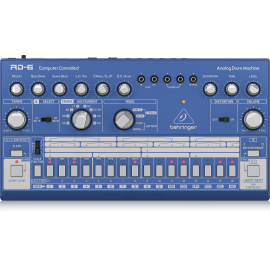 RD-6-BU Analog Drum Machine with 8 Drum Sounds, 64 Step Sequencer and Distortion Effects