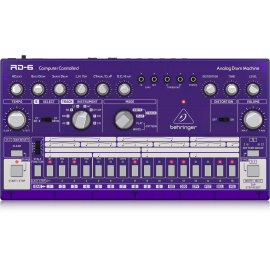 RD-6-GP Analog Drum Machine with 8 Drum Sounds, 64 Step Sequencer and Distortion Effects