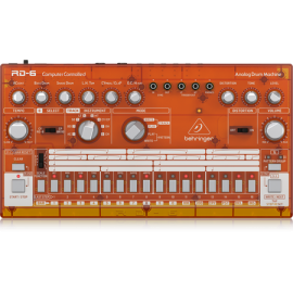 RD-6-TG Analog Drum Machine with 8 Drum Sounds, 64 Step Sequencer and Distortion Effects