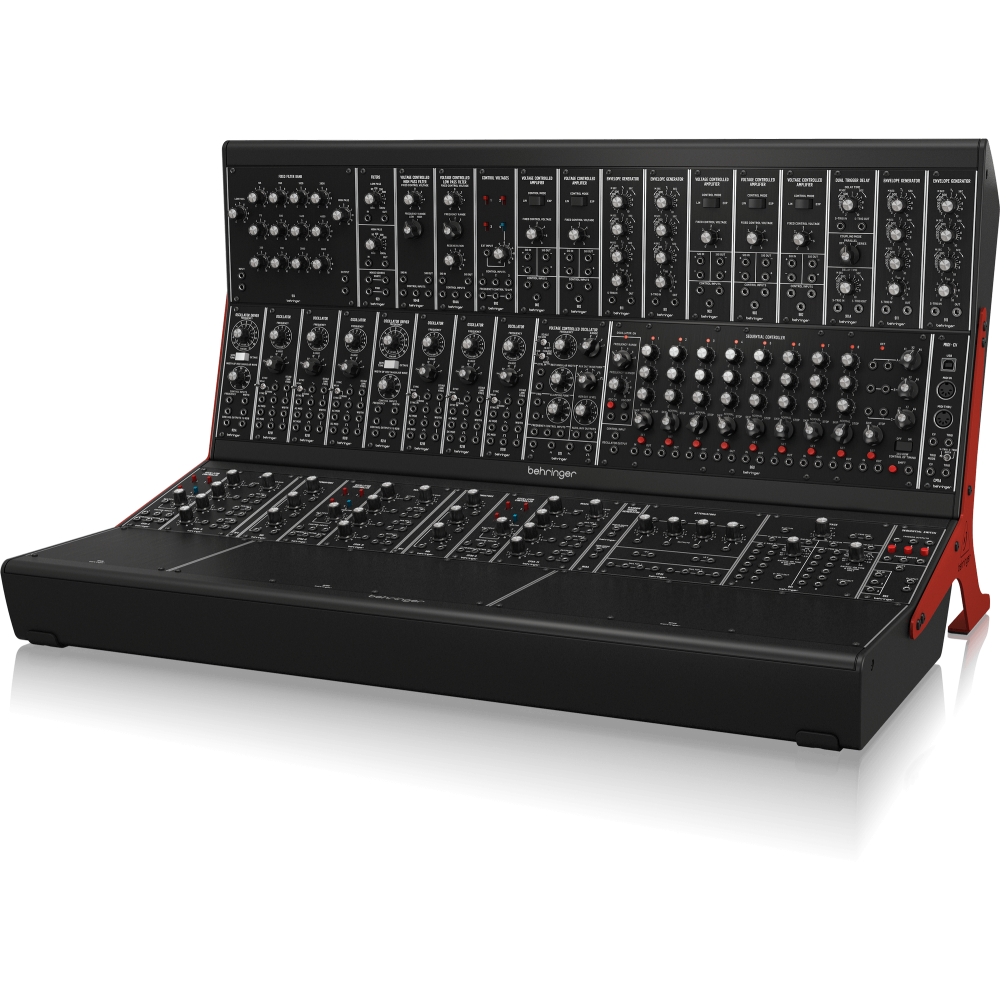 SYSTEM-55 Complete \System 55\" Modular Synthesizer with 25 Modules, MIDI-to-CV Converter and 2 EURORACK GO cases"