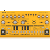 TD-3-AM Analog Bass Line Synthesizer with VCO, VCF, 16-Step Sequencer, Distortion Effects and 16-Voice Poly Chain