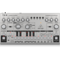 TD-3-SR Analog Bass Line Synthesizer with VCO, VCF, 16-Step Sequencer, Distortion Effects and 16-Voice Poly Chain