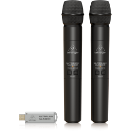 ULM202USB High-Performance 2.4 GHz Digital Wireless System with 2 Handheld Microphones and Dual-Mode USB Receiver
