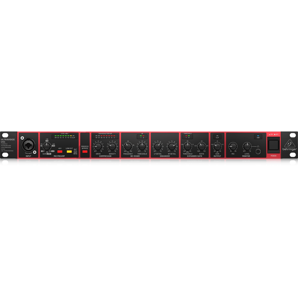 UV1 Audiophile Mic Preamplifier, Voice Processor and 192 kHz USB/Audio Interface