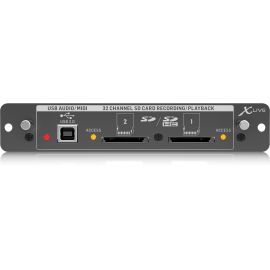 X-LIVE X32 Expansion Card for 32-Channel Live Recording/Playback on SD/SDHC Cards and USB Audio/MIDI Interface