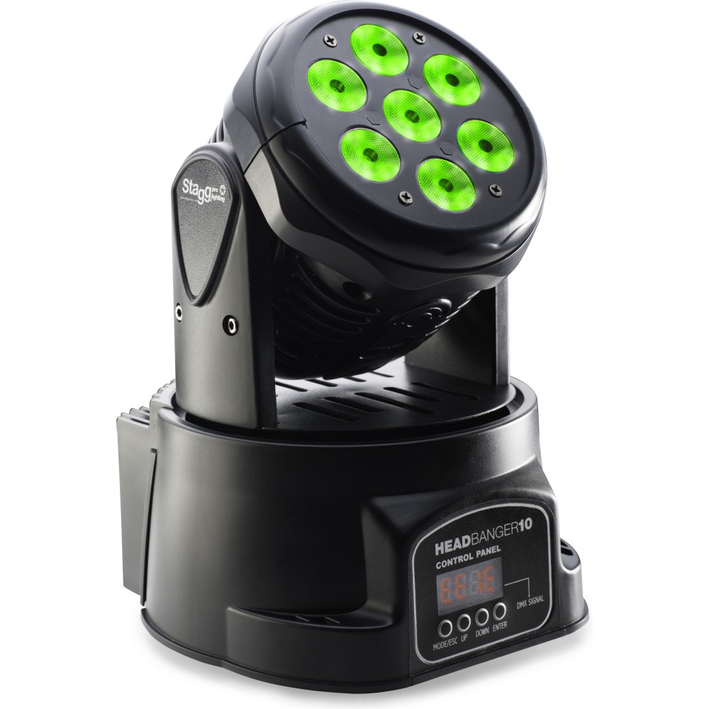 MOVING HEADS Stagg SLI-MHW-HB10-0-7x10W RGBW HeadBanger 10 LED 4-in-1 LED