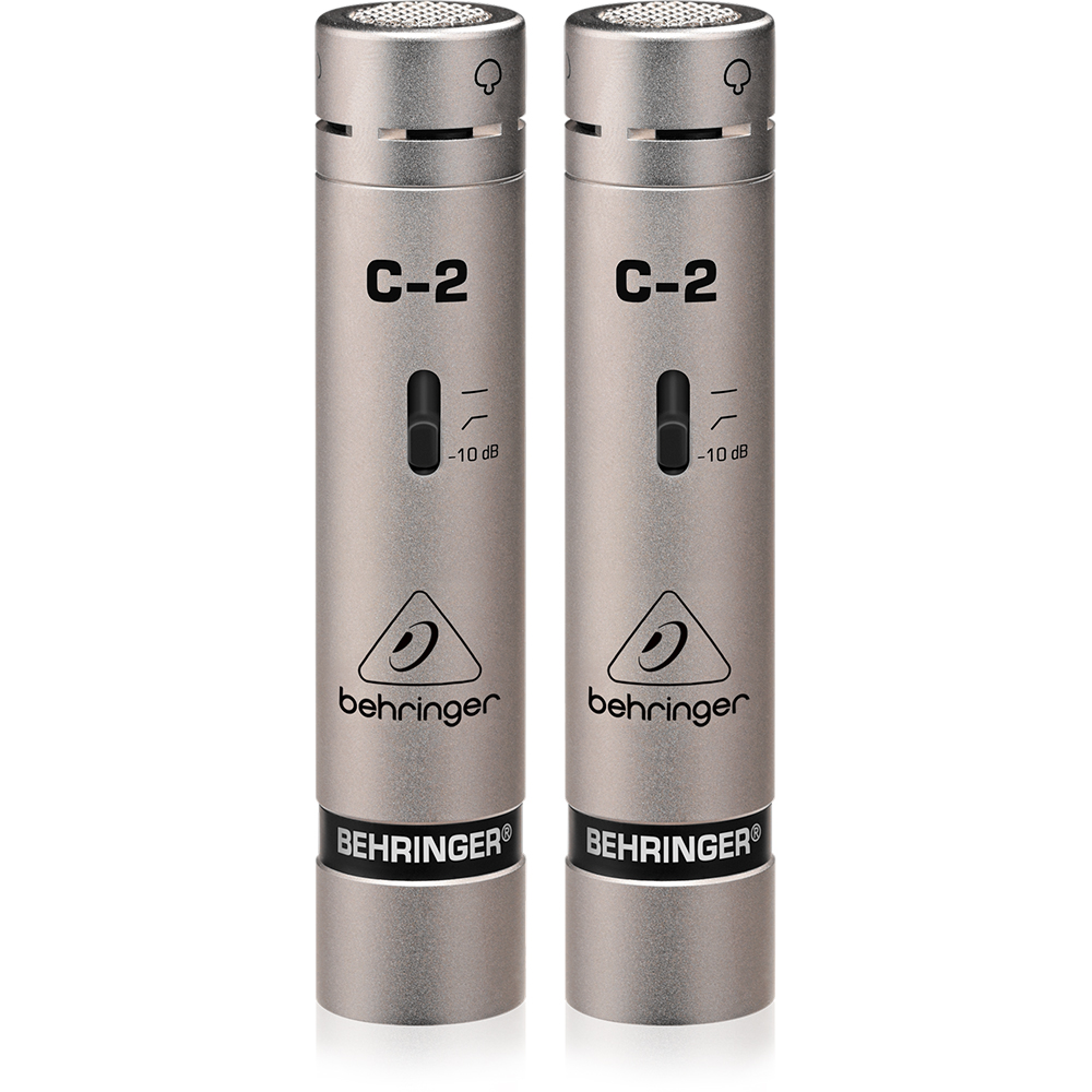  BEHRINGER C-2 Комплект два кондензаторни микрофона с държачи, ветробрани и кейс