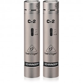  BEHRINGER C-2 Комплект два кондензаторни микрофона с държачи, ветробрани и кейс