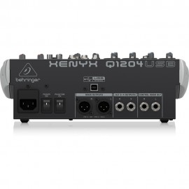 Смесителен пулт 4 моно + 2 стерео Behringer Q1204USB