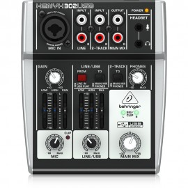 Смесителен пулт 1 моно + 1 стерео Behringer Xenyx 302USB