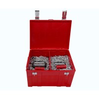 Вериги с подемник за окачване 2 бр + кейс FOS Red Box