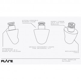 Тапи за уши Flare Earshade, Citrus Orange