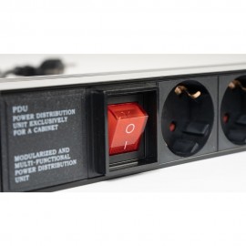 Разклонител за 19" рак, 8 гнезда, 1U - Fonestar FRP-8