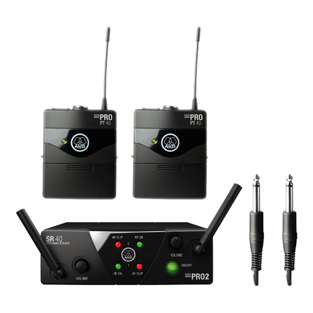 Безжичен двоен инструментален микрофон AKG WMS40 MINI2 INSTRUMENTAL