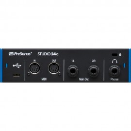 Аудио интерфейс с включен софтуер PreSonus Studio 24c