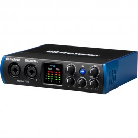 Аудио интерфейс с включен софтуер PreSonus Studio 24c