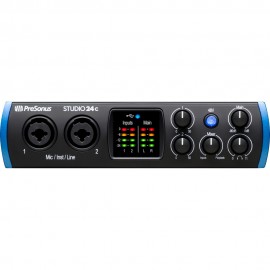 Аудио интерфейс с включен софтуер PreSonus Studio 24c