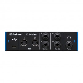 Аудио интерфейс с включен софтуер PreSonus Studio 26c
