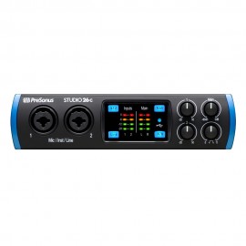 Аудио интерфейс с включен софтуер PreSonus Studio 26c