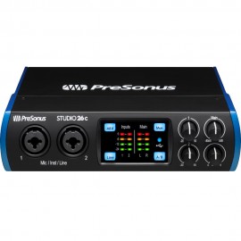 Аудио интерфейс с включен софтуер PreSonus Studio 26c