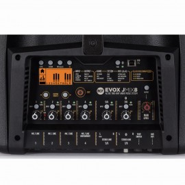 RCF EVOX JMIX8 Активна двулетнова озвучителна система с вграден миксер, бяла