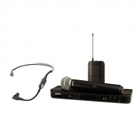 SHURE BLX1288E/SM35+SM58-H8E Безжична комбо система с SM35 хедсет и SM58 вокален микрофон