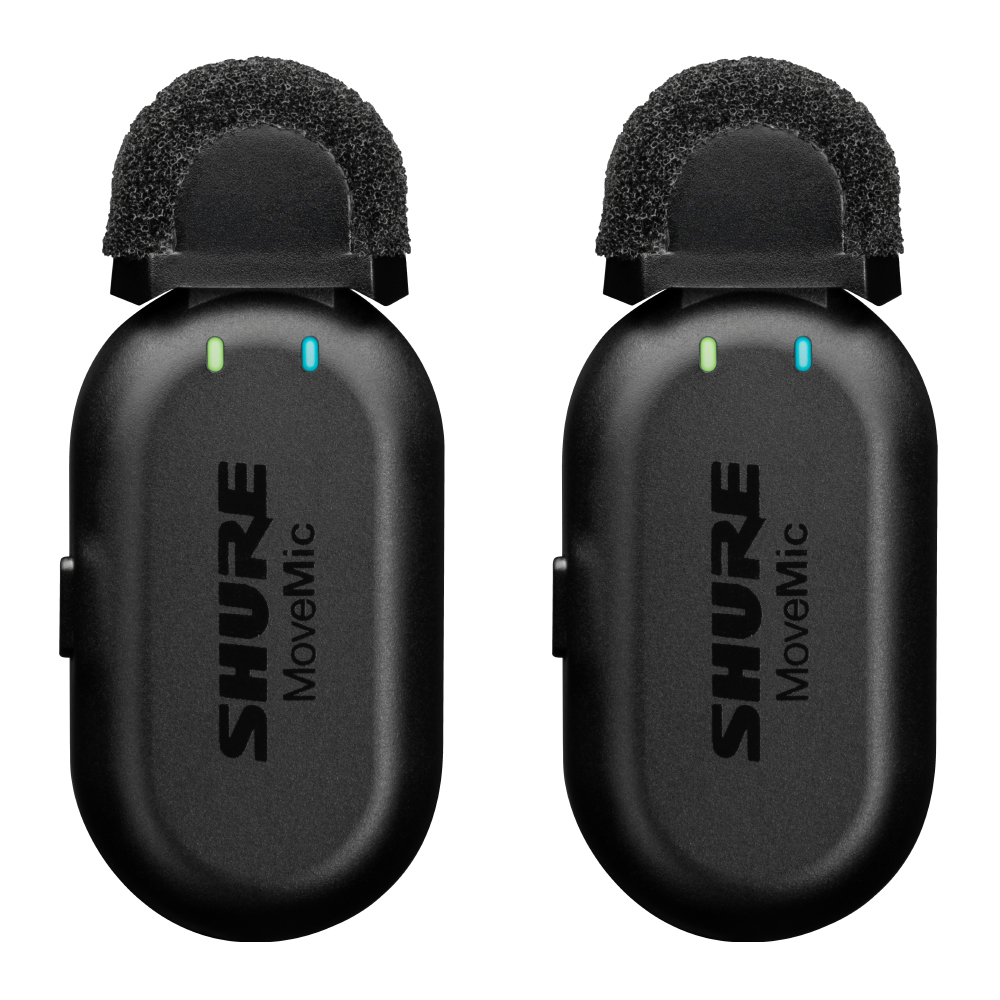 SHURE MV-TWO-Z6  два безжични микрофонa тип брошка за телефон