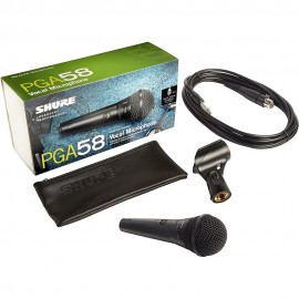SHURE PGA58-QTR-E динамичен кабелен микрофон
