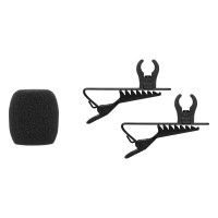 SHURE RK376 Резервен комплект с 2 щипки и 1 ветробран за CVL lavalier микрофони.