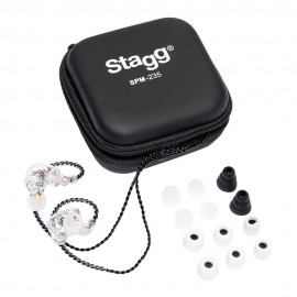 Мониторни in-ear слушалки с двоен драйвер прозрачни SPM−235 TR