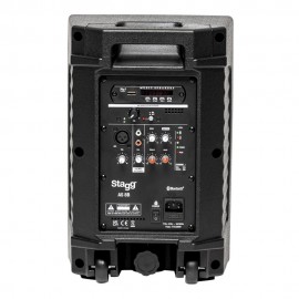 Stagg AS8B Активна двулентова тонколона 8" с микрофон и Bluetooth