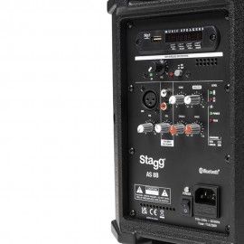 Stagg AS8B Активна двулентова тонколона 8" с микрофон и Bluetooth