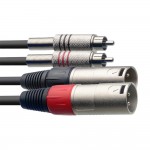 Аудио кабел 2 м.канона-2 чинча 6м. STC6CMXM